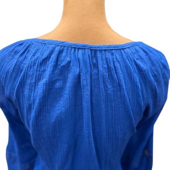 Lane Bryant V-Neck Embroidered and Tasseled Crepe Tunic Blouse – NWT SZ 14/16 - Picture 5 of 9